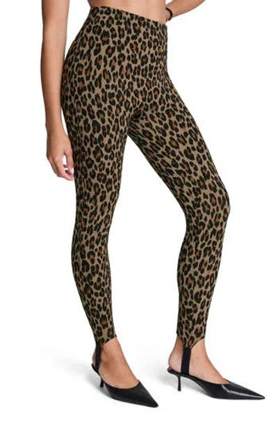 Spanx ® Supersmooth™ Perfectfit Ponte Stirrup Leggings In Animal Print