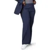 Spanx Perf Wide Leg Ponte Pants In Blue