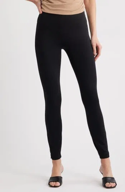 Spanx ® Supersmooth™ Perfectfit Ponte Zip Leggings In Black