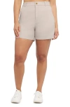 Spanx Stretch Twill 5 Shorts Classic White In Bone