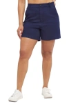 Spanx ® Supersmooth™ Stretch Twill Shorts In Timeless Navy