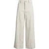 Spanx Stretch Twill Wide Leg Pant In Bone