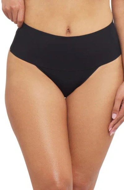 Spanx ® Supersmooth™ Undie‑tectable® Thong In Very Black