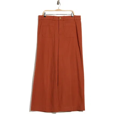 Spanx ® Supersmooth™ Wide Leg Stretch Twill Pants In Brown