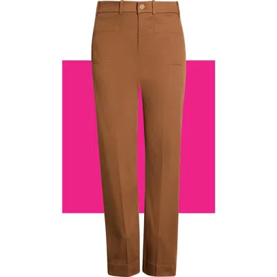 Spanx ® Supersmooth™ Wide Leg Stretch Twill Pants In Brown