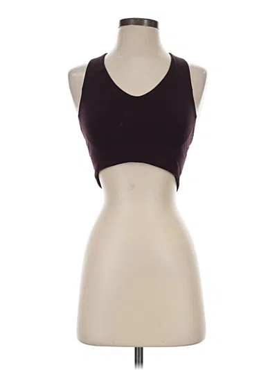 Pre-owned Spanx Sports Bra In Burgundy