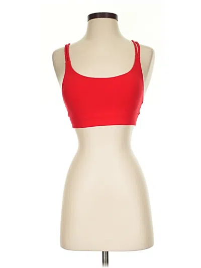 Pre-owned Spanx Sports Bra In Red
