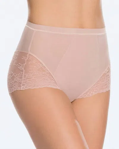 Spanx Spotlight On Lace Shaper Brief In Vintage Rose In Pink