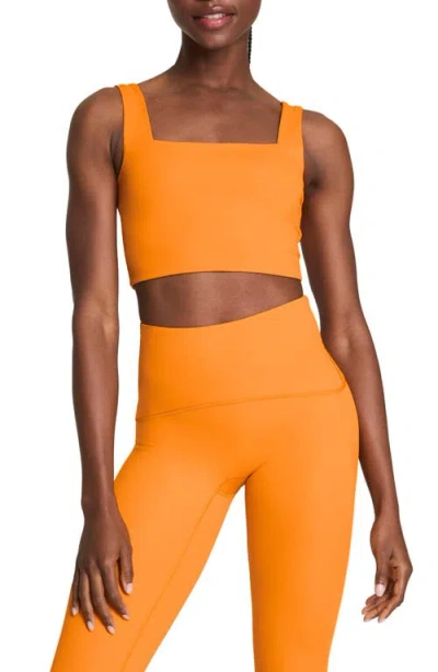 Spanx ® Square Neck Crop Tank Top In Orange