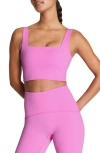 Spanx ® Square Neck Crop Tank Top In Pink