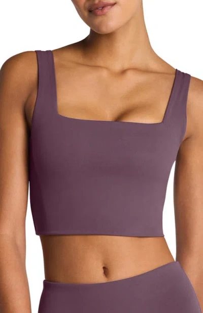 Spanx ® Square Neck Crop Tank Top In Purple