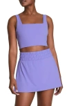 Spanx ® Square Neck Crop Tank Top In Purple