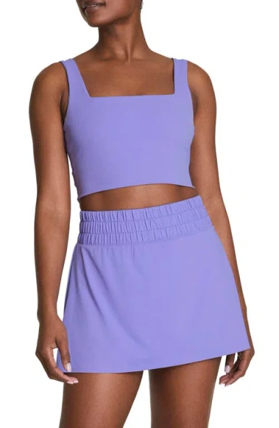 Spanx ® Square Neck Crop Tank Top In Purple