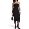 Spanx ® Strapless Ponte Midi Dress In Black