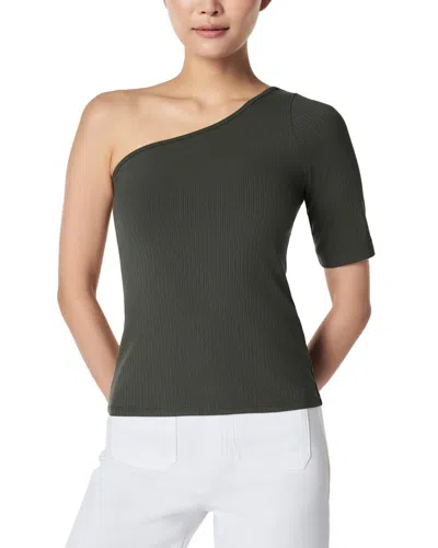 Spanx ® Stretch Rib One-shoulder Top In Green