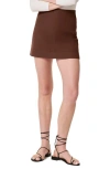 Spanx ® Stretch Twill Miniskirt In Hickory