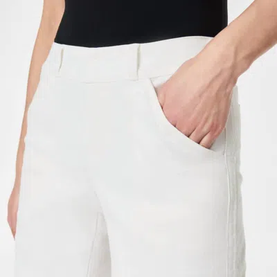 Spanx Stretch Twill Shorts In White