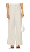 Spanx Stretch Twill Wide Leg Pant In Bone