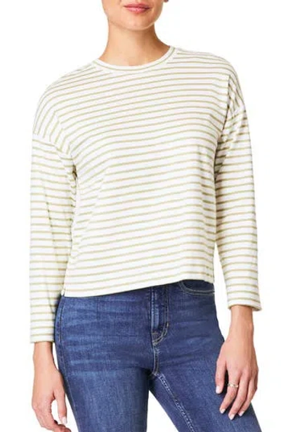 Spanx ® Stripe Boxy Top In White
