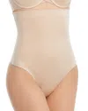 Spanx Suit Your Fancy High-waist Shaping Thong In Champagne Beige