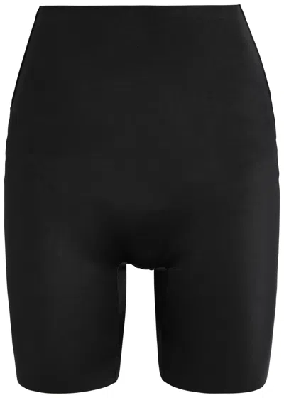 Spanx Suit Your Fancy Low-back Sculpting Shorts In Blue