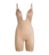 Spanx Suit Your Fancy Plunge Mid-thigh Bodysuit - Medium Control In Beige