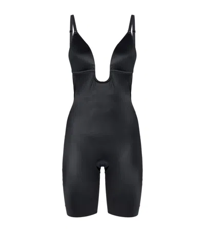 SPANX SPANXSHAPE SUIT YOUR FANCY PLUNGE MID-THIGH BODYSUIT - MEDIUM CONTROL