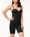 Spanx Strapless Mid Thigh Bodysuit In Very Black