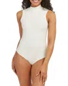 Spanx ® Suit Yourself Ribbed Mock Neck Sleeveless Bodysuit In Neutral
