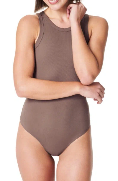 Spanx Suit Yourself Tank Thong Bodysuit In Smoke