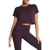 Spanx ® Supernaturals Crop T-shirt In Blue