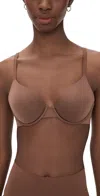 Spanx Supersmooth Brava Lightly Lined Bra Ganache In Brown