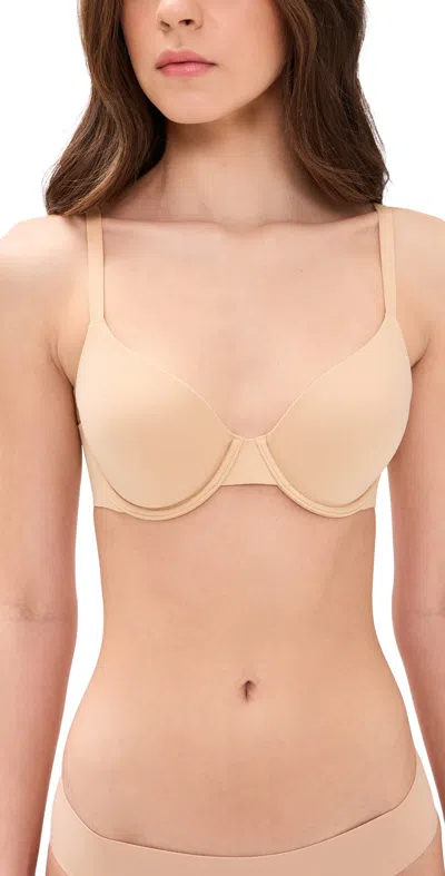 Spanx Supersmooth Brava Lightly Lined Bra Honey In Brown
