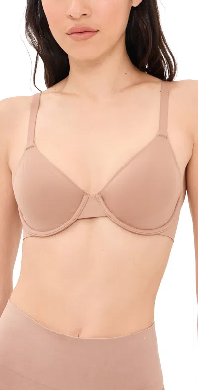 Spanx Supersmooth Brava Unlined Bra Cinnamon In Brown