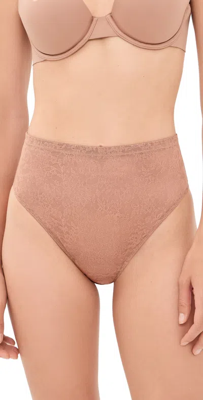 Spanx Supersmooth Day To Date Night Hi-leg Briefs Cinnamon In Brown