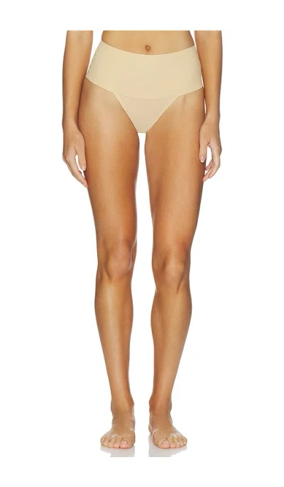 Spanx Supersmooth Undie-tectable Thong In Brown