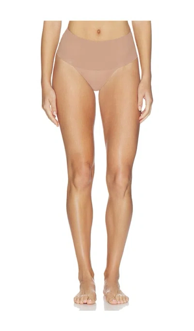 Spanx Supersmooth Undie-tectable Thong In Brown