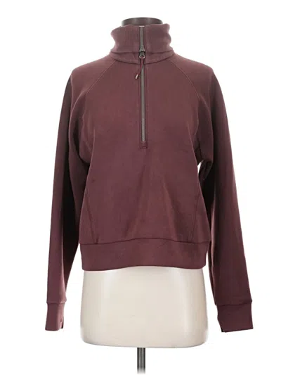 Pre-owned Spanx Sweatshirt In Burgundy