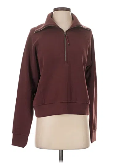 Pre-owned Spanx Sweatshirt In Burgundy