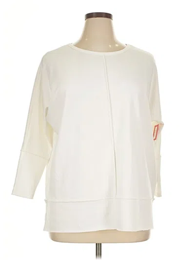 Pre-owned Spanx Sweatshirt In White