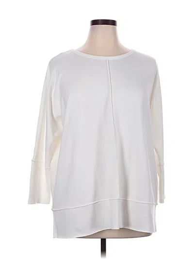 Pre-owned Spanx Sweatshirt In White