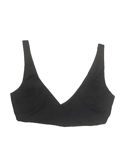 Pre-owned Spanx Swimsuit Top Black Swimwear