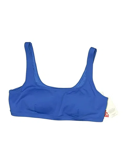 Pre-owned Spanx Swimsuit Top Blue Swimwear