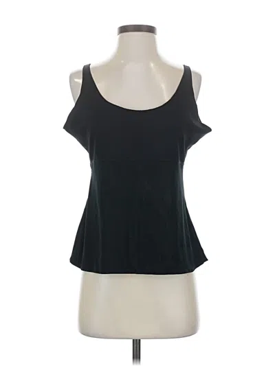 Pre-owned Spanx Tank Top Black Cold Shoulder Neckline Tops