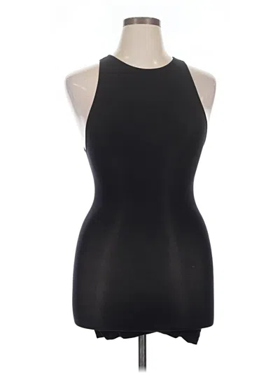 Pre-owned Spanx Tank Top Black Halter Neckline Tops