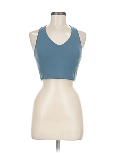 Pre-owned Spanx Tank Top Blue Halter Neckline Tops
