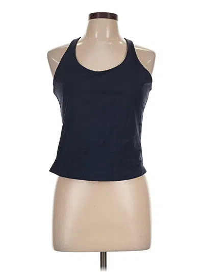 Pre-owned Spanx Tank Top Blue Halter Neckline Tops