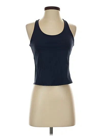 Pre-owned Spanx Tank Top Blue Halter Neckline Tops