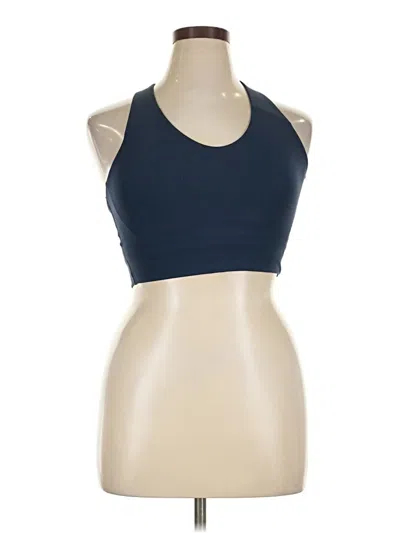 Pre-owned Spanx Tank Top Blue Halter Neckline Tops