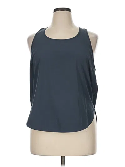 Pre-owned Spanx Tank Top Blue Halter Neckline Tops
